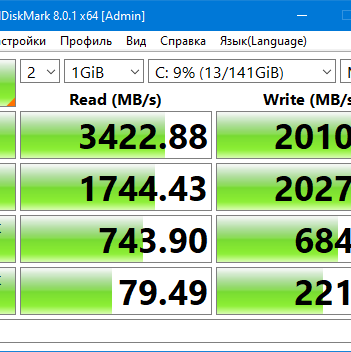 Тест SSD acer revo rn96